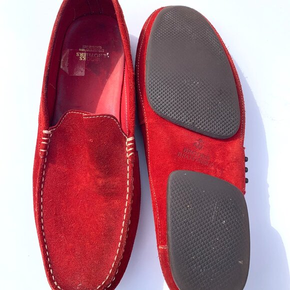 Brooks Brothers Men’s Red Suede Driving Loafers Size 10 main image 6